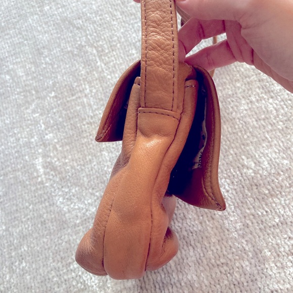 Stone Mountain Leather Crossbody Bag Bird Print Lining Retro Classic - Picture 13 of 14